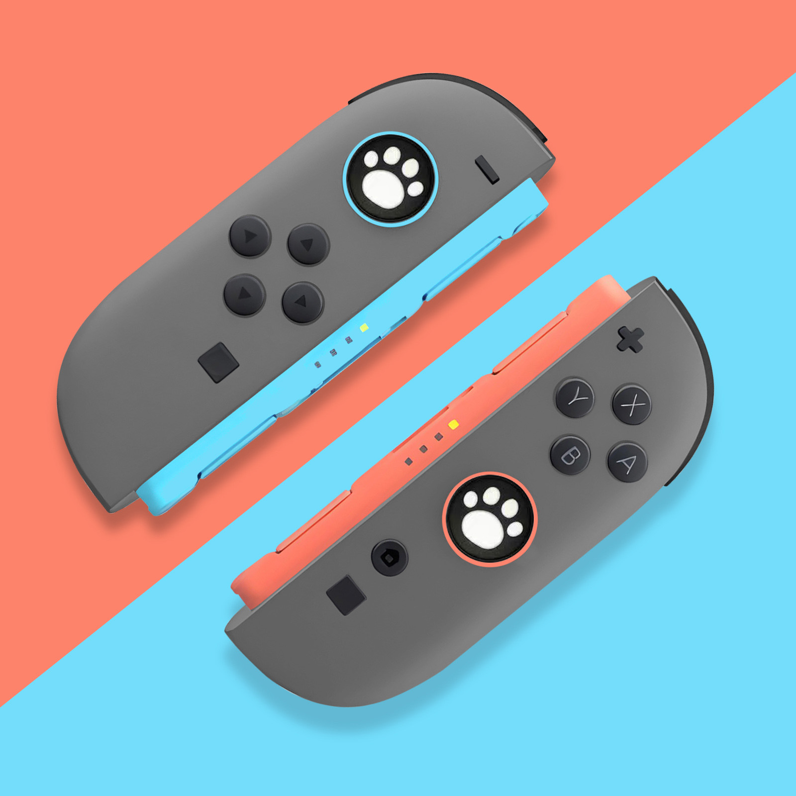Gaming Kit Accessories Nintendo Switch - 2 stücke Nette Katze Silikon Grip