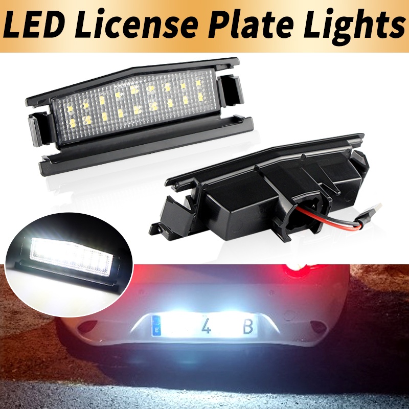 Gaming Accessories Storage - 2PCS Weiße LED Kennzeichen Lichter Canbus