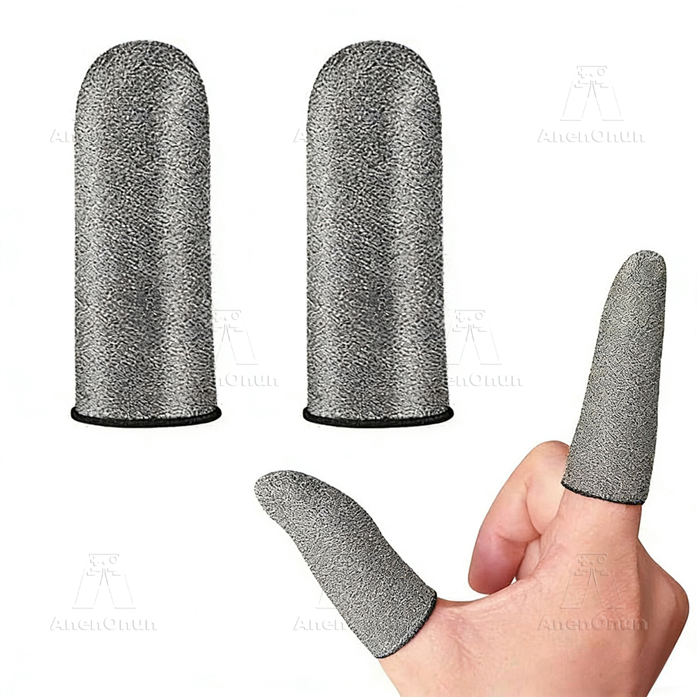 Gaming Accessories Bundle - 2026 Premium 38-Nadel Reine Silberfaser Gaming-Fingerhüllen