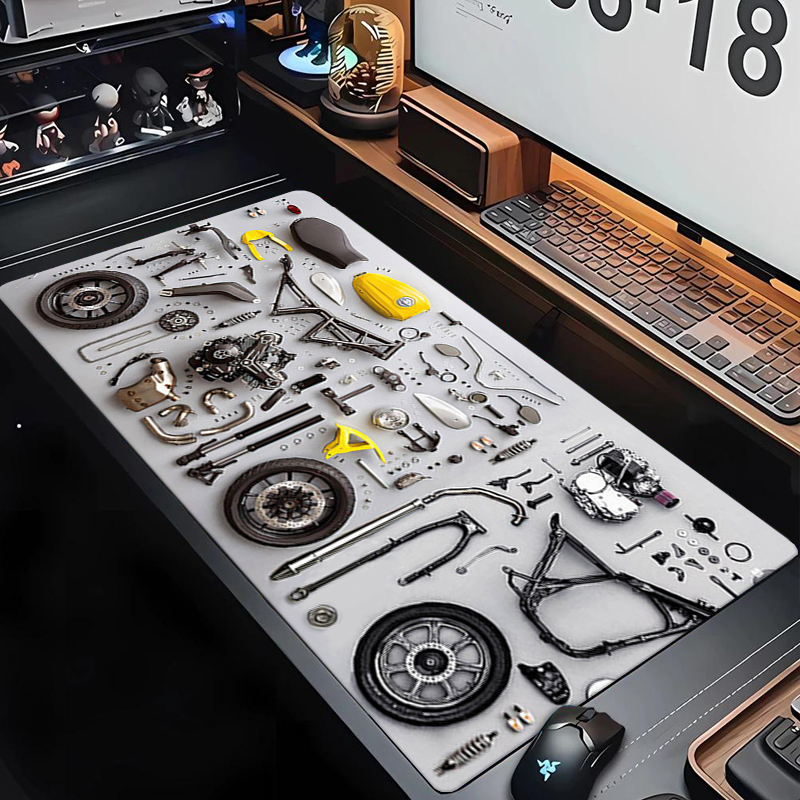 Gaming Office Accessories - Zerlegbares Diagramm-Gummi-Mauspad XXL Gaming-Zubehör Büro-Gamer Tastatur-Schreibtischunterlage