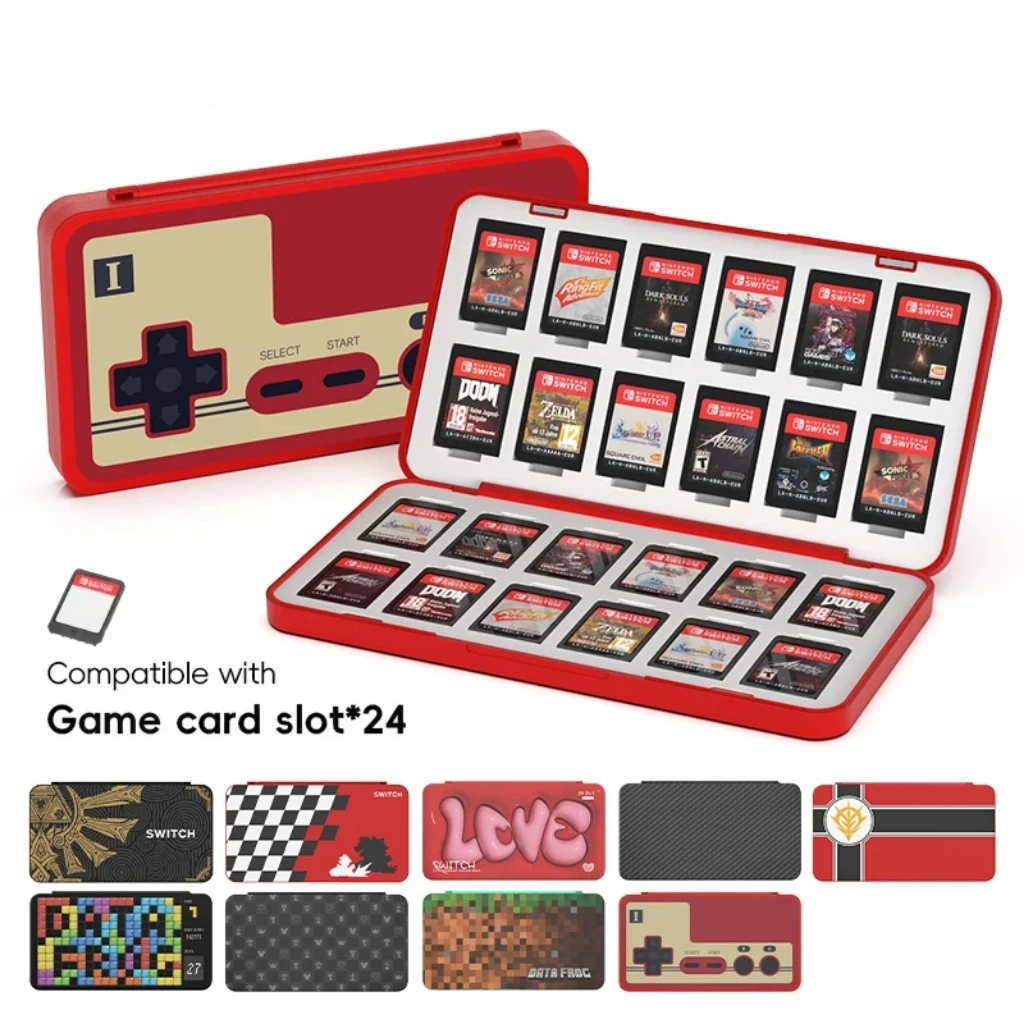 Gaming Accessories Holder - DATA FROG 24-in-1-Spielkartenhalter für Switch /