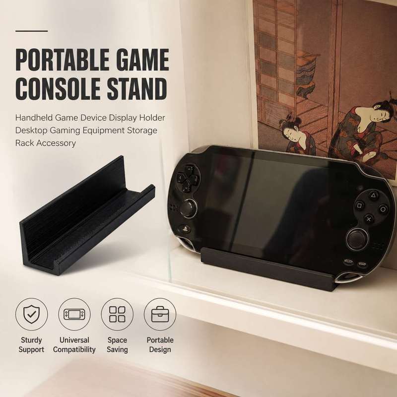 Gaming Accessories Holder - Tragbarer Spielkonsolen-Ständer Handheld-Spielgerät-Halterung Desktop-Gaming-Ausrüstung Aufbewahrungsregal Zubehör