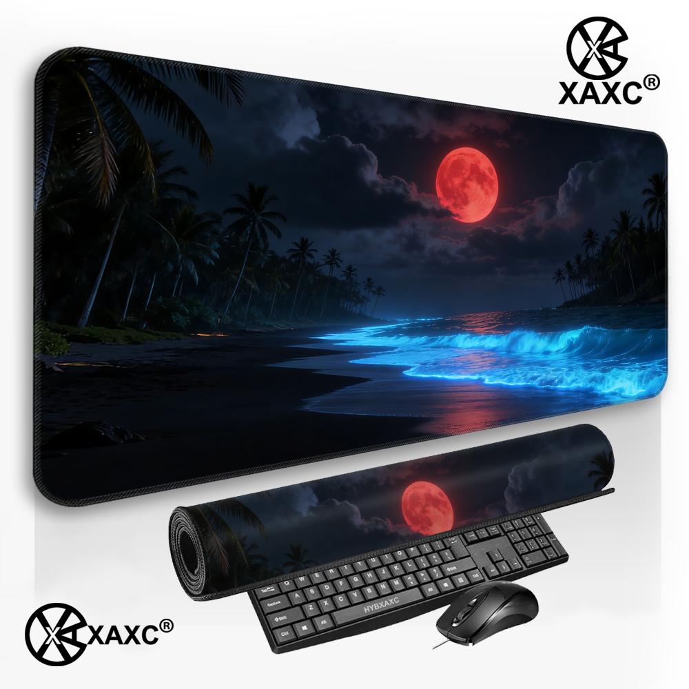 Gaming Accessories Pink - Rosa Sakura Anime XXL Mauspad Landschafts-Gaming-Mauspad