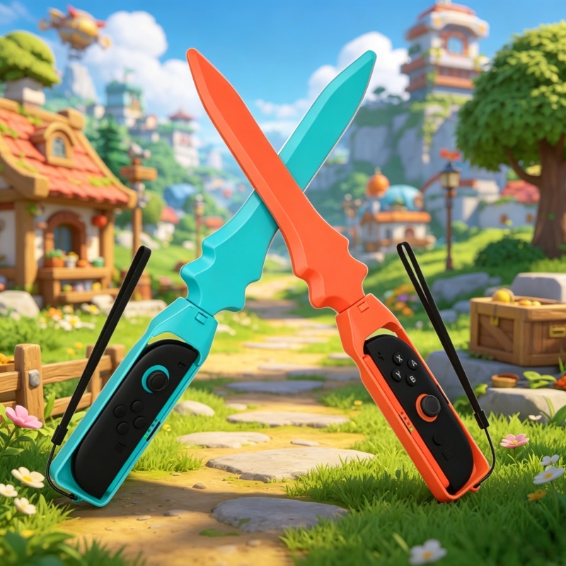 Gaming Kit Accessories Nintendo Switch - 2er-Pack Schwertförmige Controller-Griffe für Switch 2