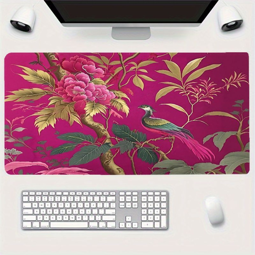 Hellrosa Tischmatte mit Blumen – Gaming Accessories Pink Bewertung und Preis