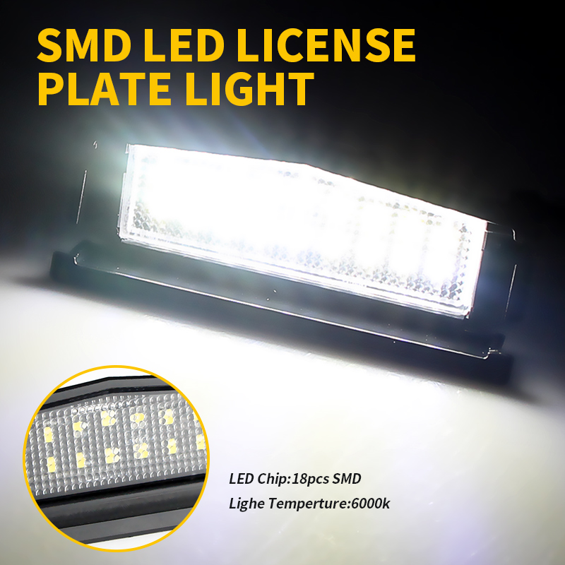 2PCS Weiße LED Kennzeichen Lic – Gaming Accessories Storage Bewertung und Preis
