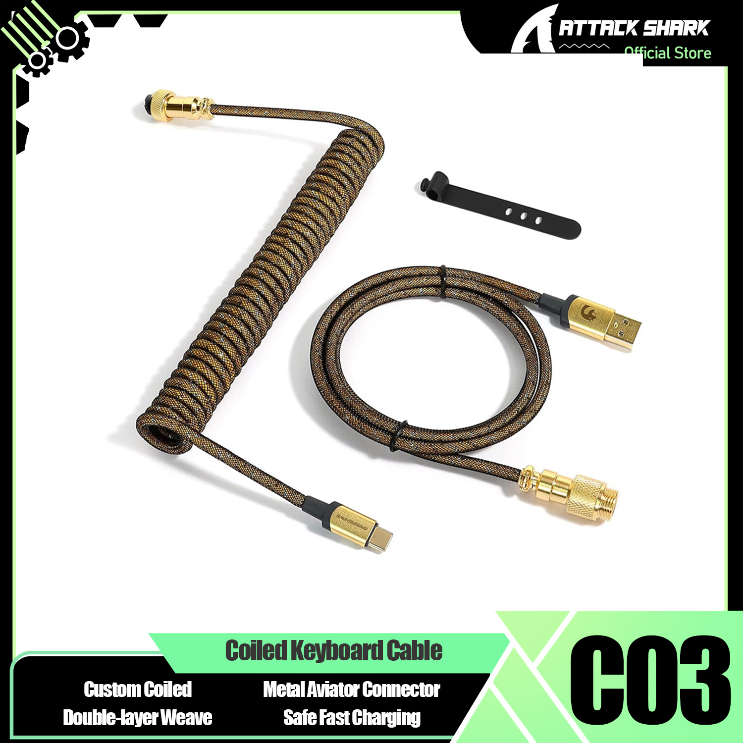 ATTACK SHARK * MAMBASNAKE C03  – Sleeved Cable Kit Bewertung und Preis