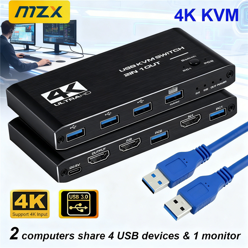 KVM-Switch 4K 60Hz Umschalter  – Gaming Accessories Storage Bewertung und Preis