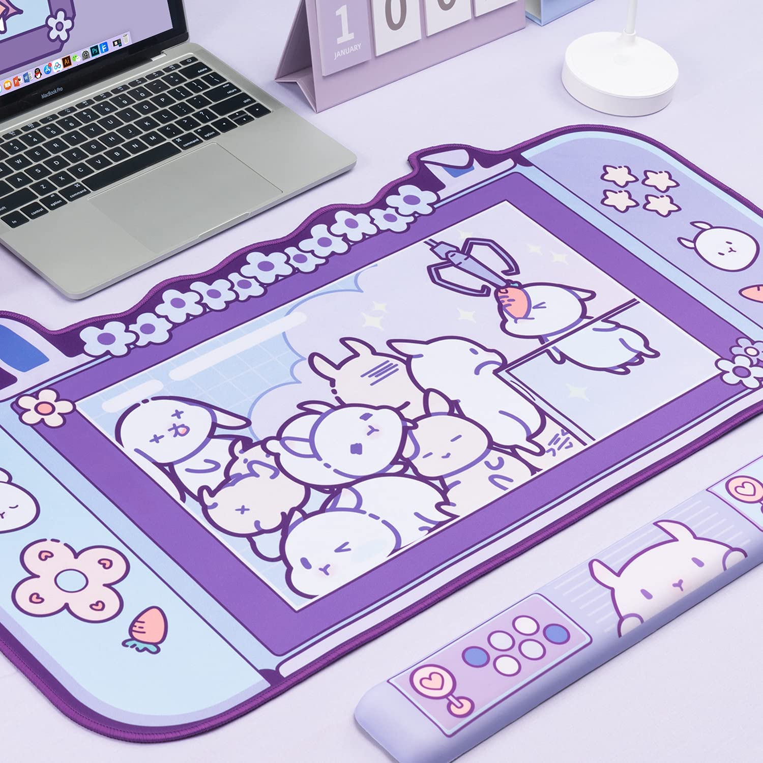 Großes Kawaii-Gaming-Mauspad,  – Gaming Accessories Pink Bewertung und Preis